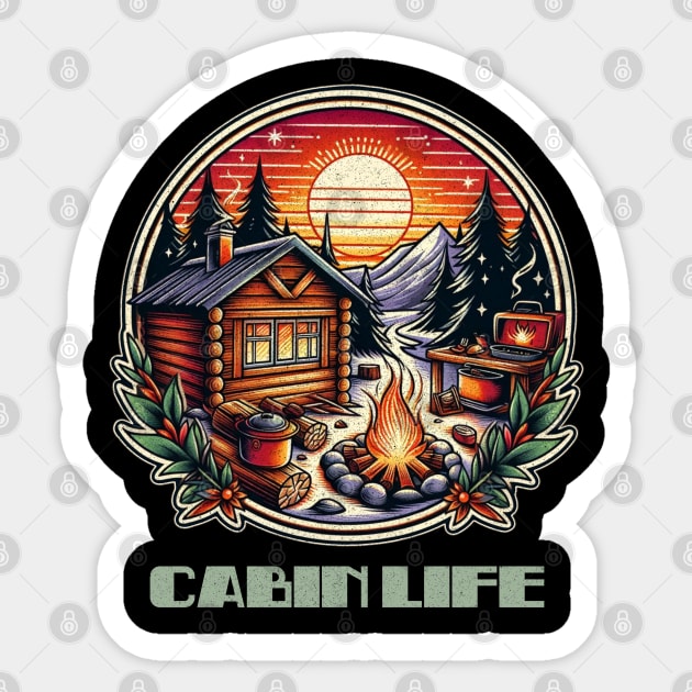 Cabin life Sticker by Tofuvanman